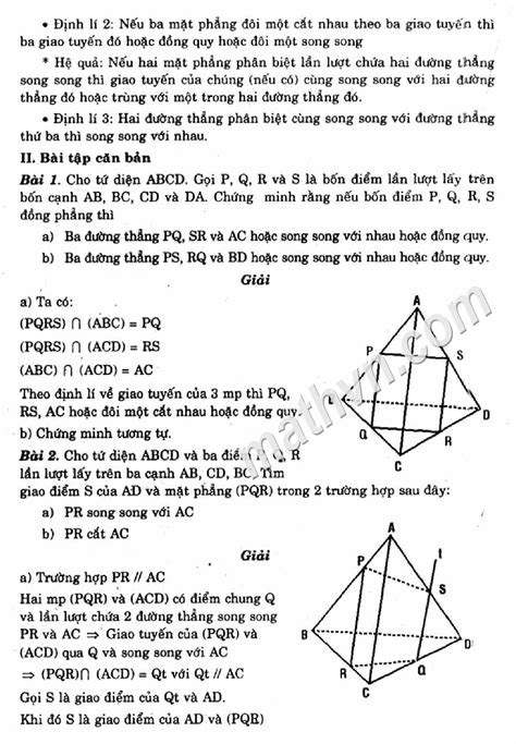 bài 2 trang 59 sgk hình học 11